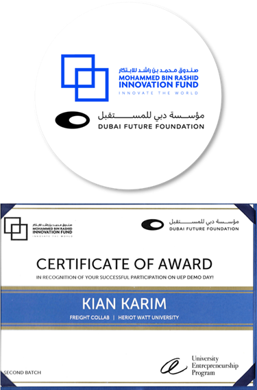 TOP 6 winners - Mohammed Bin Rashid Innovation Fund/DUBAI FUTURE FOUNDATION - 2nd batch UEP
